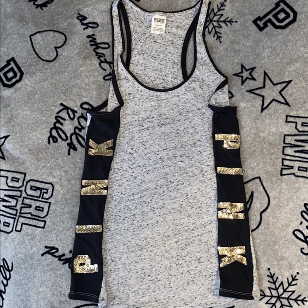 Victoria’s Secret Pink bling tank top size large.